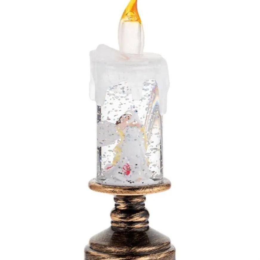 Creative Candle Lights LED Christmas Snow Globe Christmas Lights