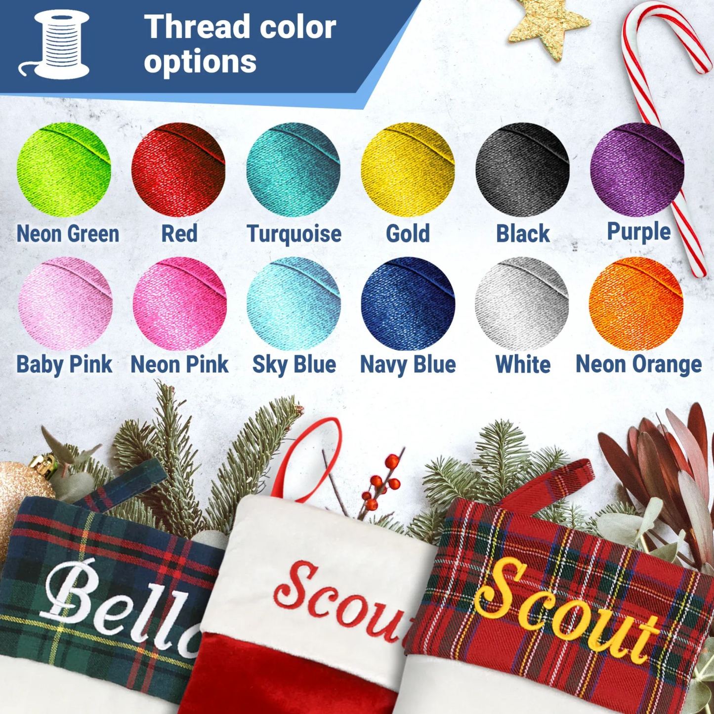 Paw Shaped Christmas Stocking for Pets, Personalized