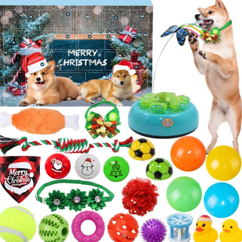 Christmas Advent Calendar for Pet Lovers Cat & Dog Surprise Blind Box Countdown Gift for Animal Lovers