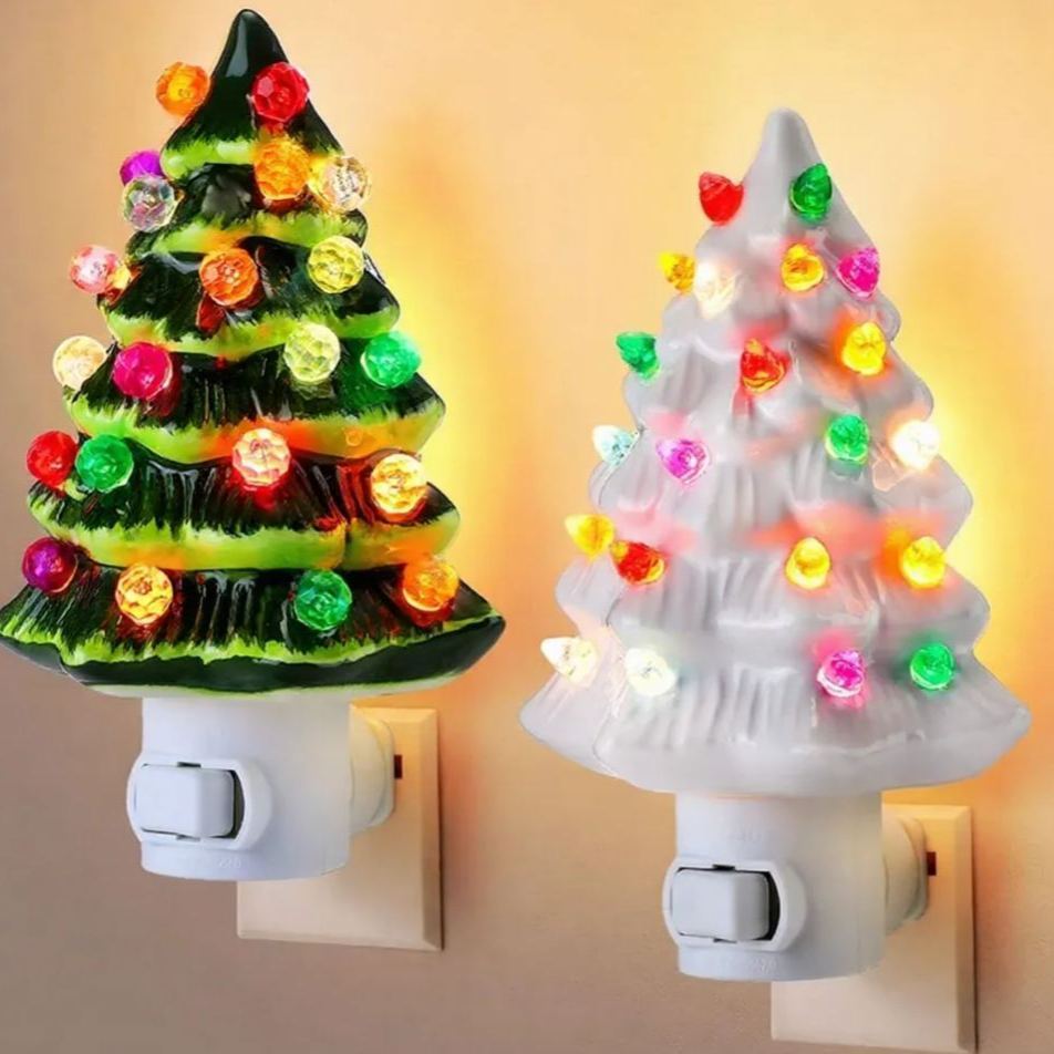 Christmas Tree Ornament Decor Creative Resin Christmas Decoration for Home Yard & Holiday Display US Plug Version