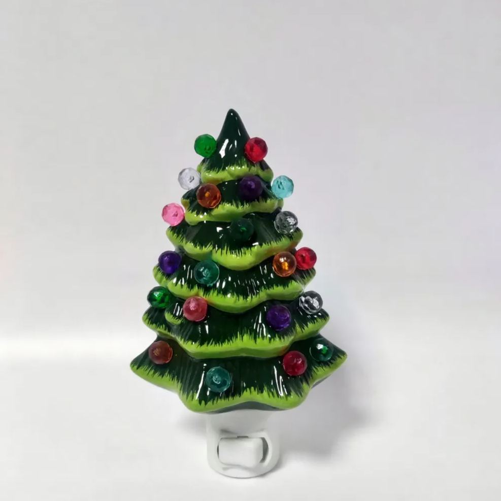 Christmas Tree Ornament Decor Creative Resin Christmas Decoration for Home Yard & Holiday Display US Plug Version