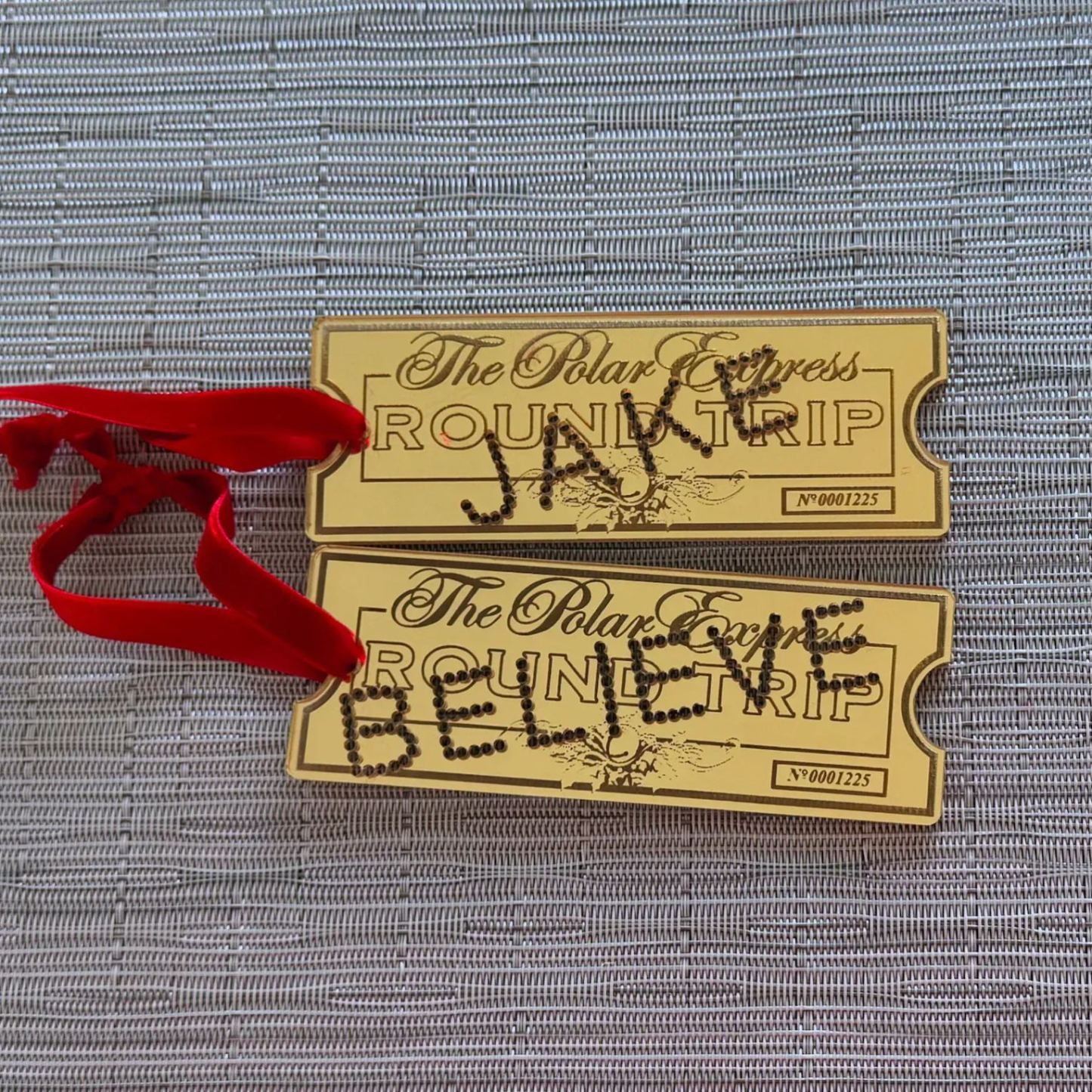 Polar Express Ticket, train ticket, polar express ornament, Christmas ornament, the polar express