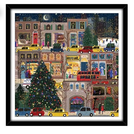 Winter Light 500-Piece Puzzle – Paper Jigsaw for Adults & Kids with Optional Glue and Night Light