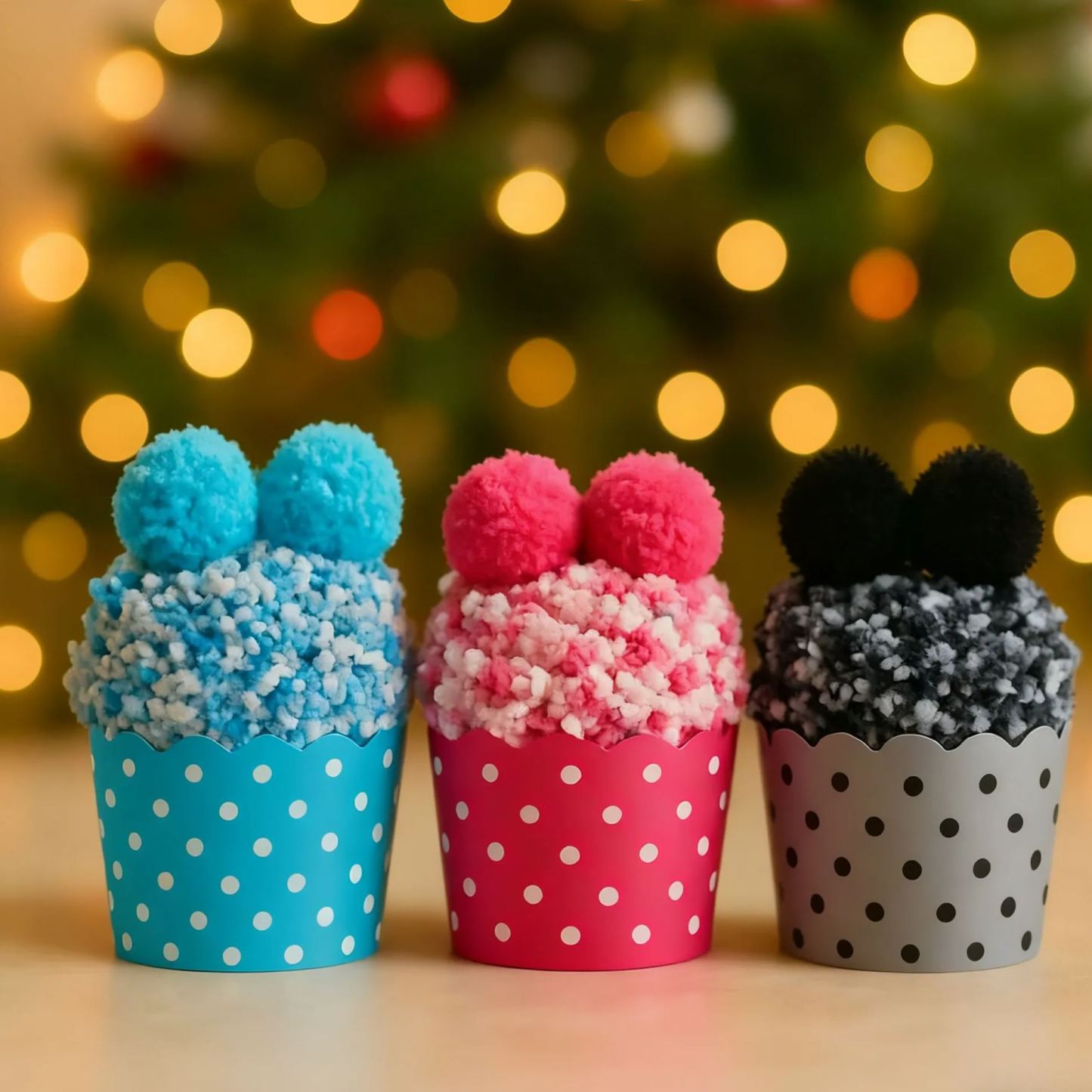 Christmas Cupcake Socks | Gift for Her | Fun Holiday Gift for Friends, Coworkers, and Family | Christmas Gift for Teachers