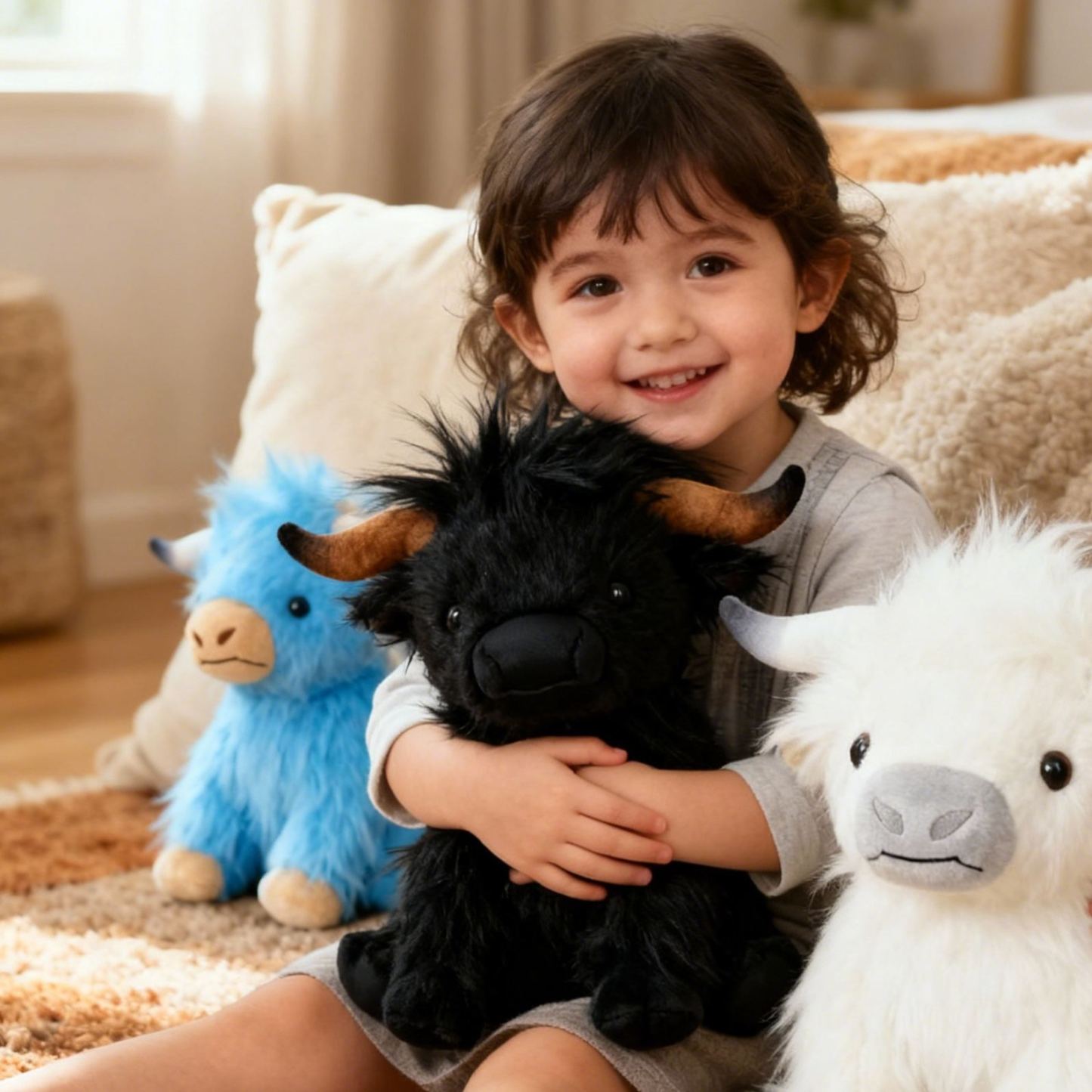 Highland Cow Scottish Highland Cattle Plush Toy  Cow Doll  Ugly Doll Cute Gift For Children Couple