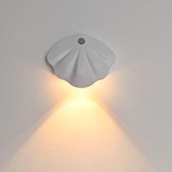 Magnetic Rechargeable Motion Sensor Wall Light – Wireless LED Indoor Night Light, Shell Design Doorplate Lamp