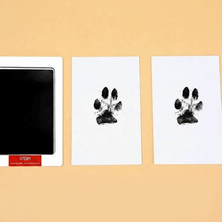 Custom Pet Paw Print Ink Pad No Mess Dog & Cat Paw Print Kit Pet Keepsake DIY Paw Impression - SantaSocks