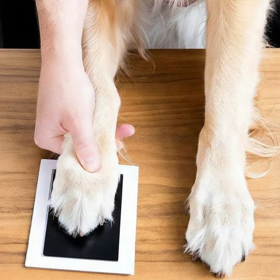 Custom Pet Paw Print Ink Pad No Mess Dog & Cat Paw Print Kit Pet Keepsake DIY Paw Impression - SantaSocks