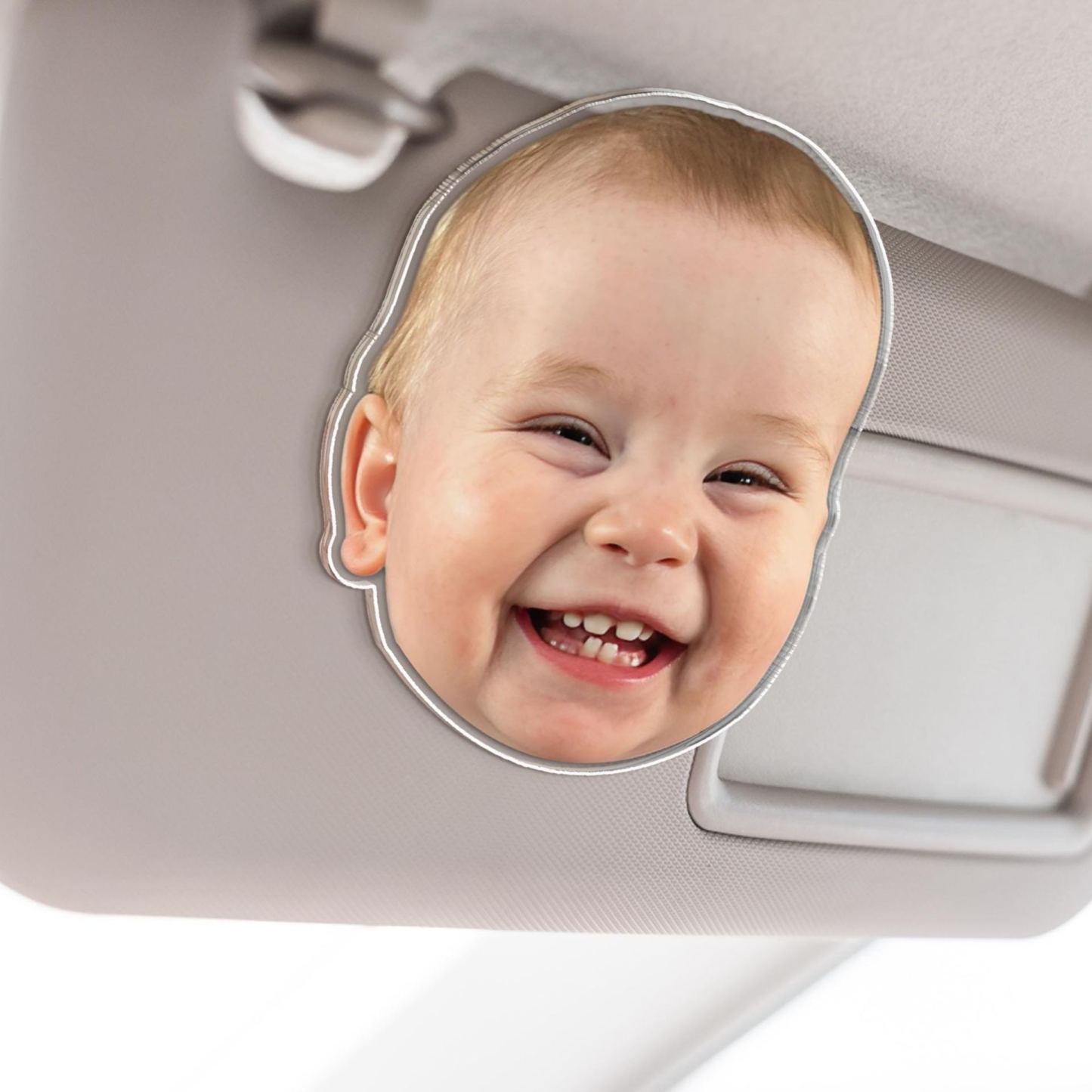 Personalized  Father's Day Gift For Dad, Custom Photo Car Visor Clip, Baby Photo Car Sun Visor Clip, Drive Safe Daddy, Gift For Husband