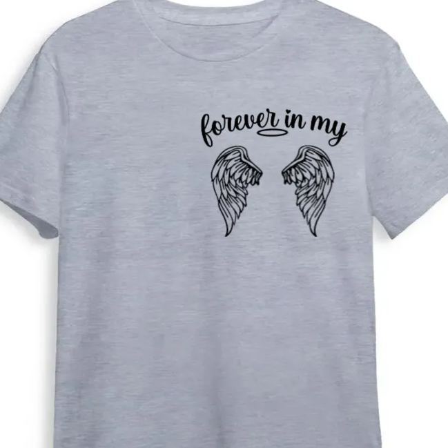 Forever In My Heart, Personalized Shirt, Memorial Gifts, Custom Photo - SantaSocks