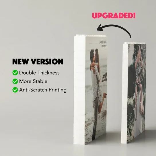 Personalized Photo Puzzle Frame Made From Building Blocks – A Loving Gift For Father's Day - SantaSocks