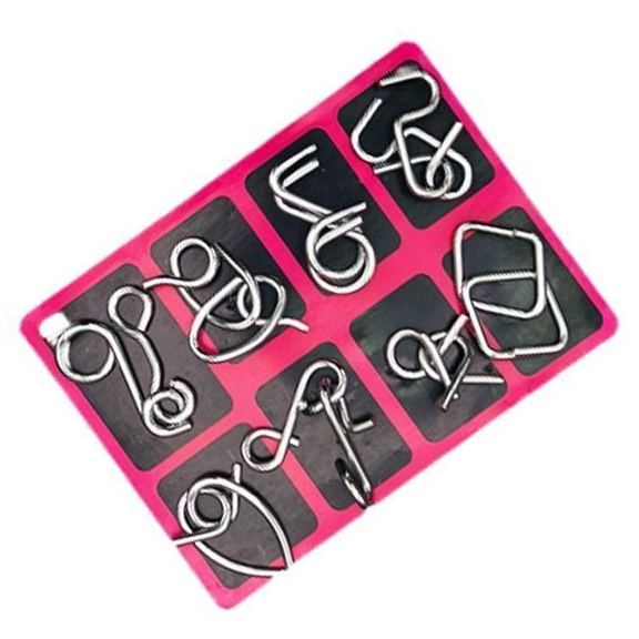 Woyuosn Metal Brain Teaser Puzzles Physics Mind - SantaSocks