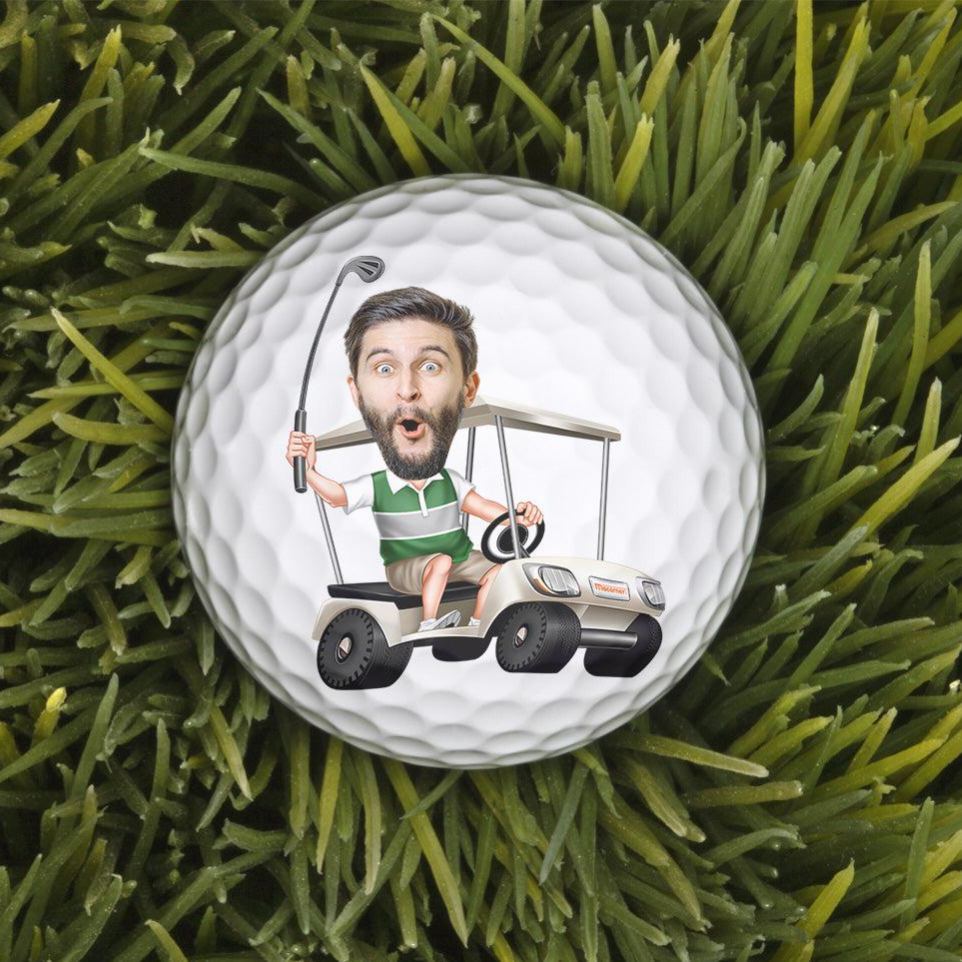If Found Please Hit Better Than Custom Name Did Funny - Personalized Photo Golf Ball - SantaSocks