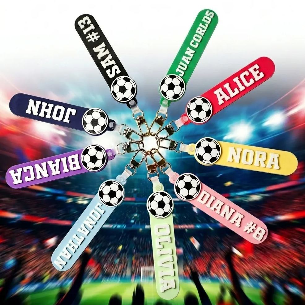 Sport Soccer Tournament Bag Tag: Custom 3D Printed Personalized Keychain, Custom Soccer, Personalized Soccer, Bag Tag Soccer, Sport Soccer