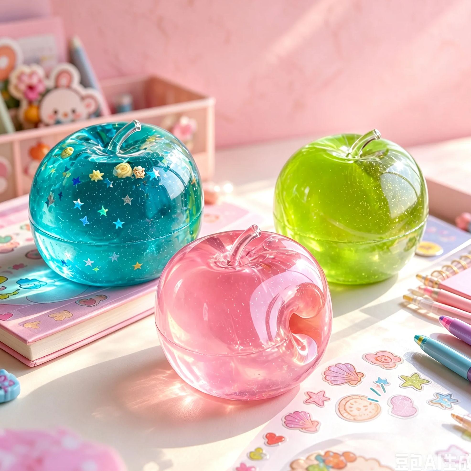 Malt Candy Squishy Toy, Green Tea & Green Apple Scented Style TPR Stretchable Fidget Toy, Moldable Slow Rising Stress Relief Squeeze Toy, Sensory Decompression Toy