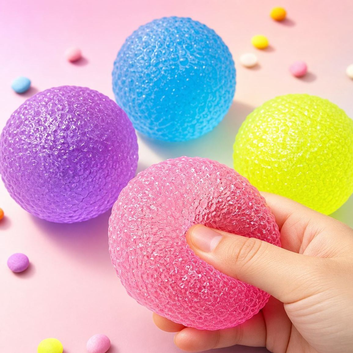 Malt Candy Squishy Stress Ball, Soft TPR Slow Rising Fidget Toy, Candy Texture Squeeze Toy, Sensory Stress Relief Toy - SantaSocks