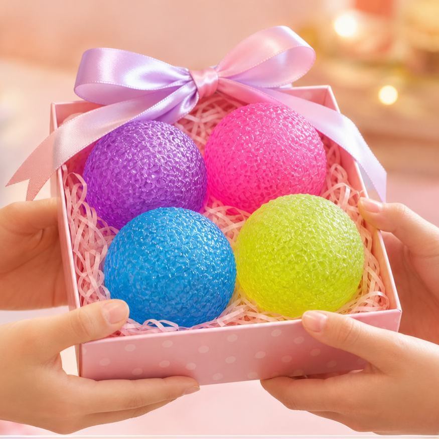 Malt Candy Squishy Stress Ball, Soft TPR Slow Rising Fidget Toy, Candy Texture Squeeze Toy, Sensory Stress Relief Toy - SantaSocks