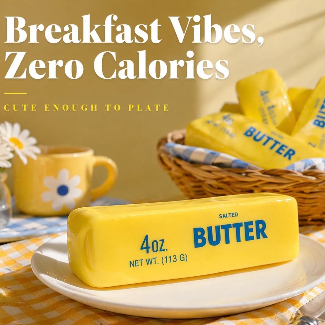 Shapeable butter stick pinchable Vaseline filled decompressed butter stick cheese stick vent artifact feels good in hand - SantaSocks