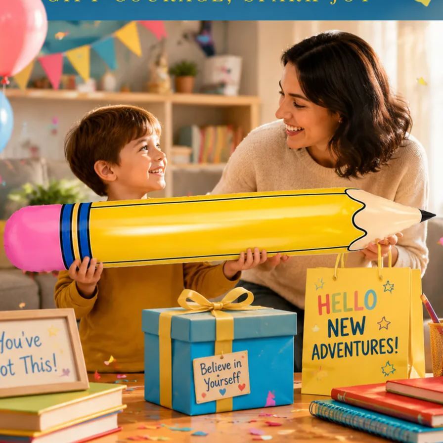 Custom Name Funy Yellow Pencil Balloons Back to School Foil Balloon Giant Pencil Inflatable Balloon The First Day of School Classroom Welcome Party Favors Decorations Siupplies - SantaSocks