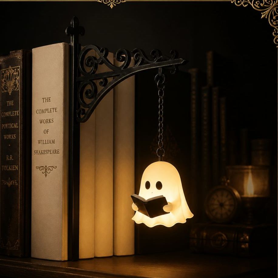 Vintage-Style Bookshelf Lantern Lights – Metal Decorative Shelf Lighting for Cozy Reading Nooks