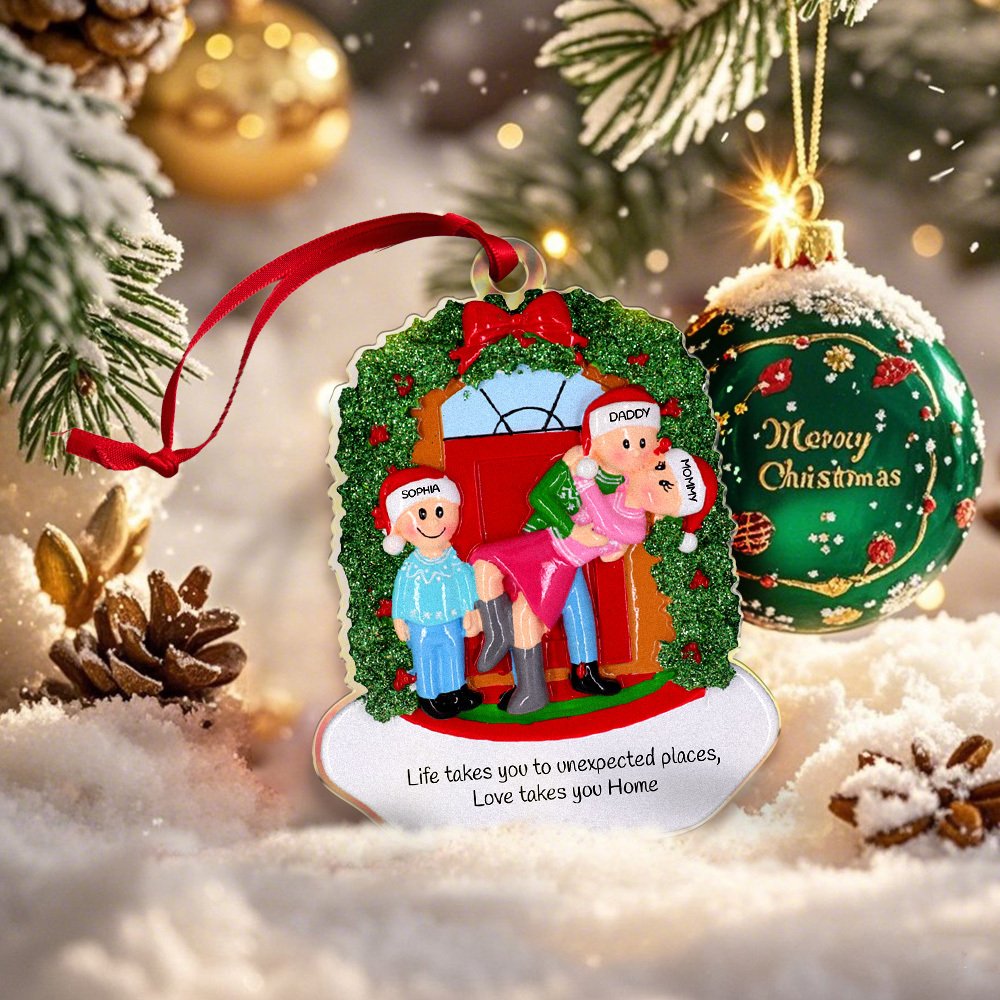 Personalized Cartoon Car Christmas Ornaments Custom Name Cartoon Cute Ornaments Merry Christmas