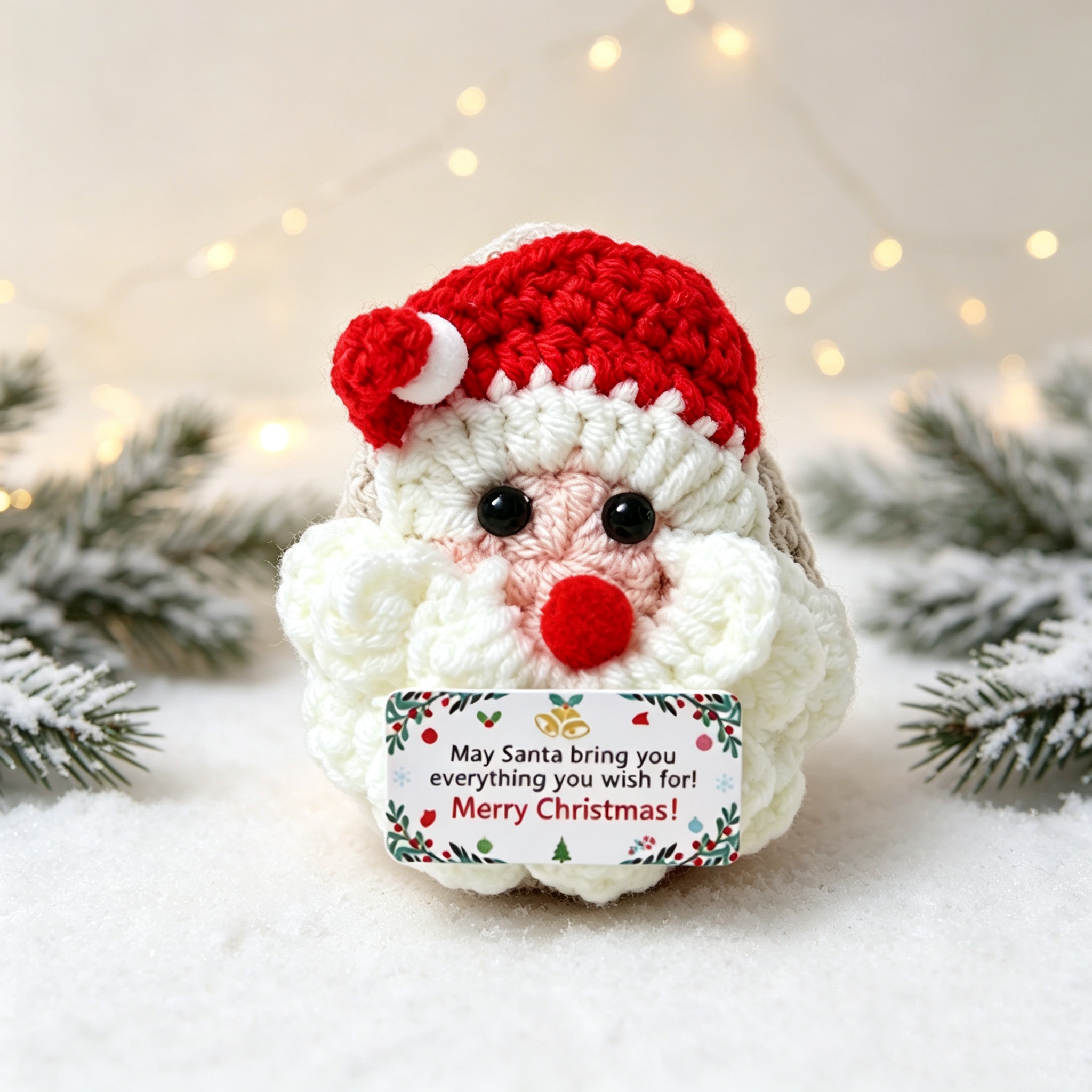Handmade Crochet Christmas Miniatures Set – Festive Gift for Kids, Teachers & Colleagues, Holiday Decor & Stocking Stuffers