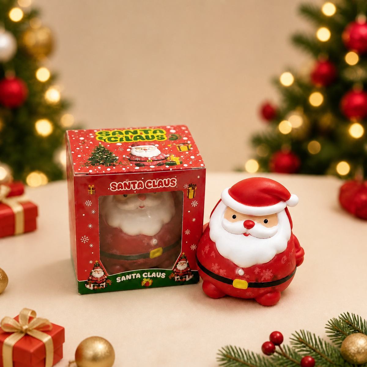 Christmas Santa Maltose Squishy Toy – Slow Rising Stress Relief Fidget