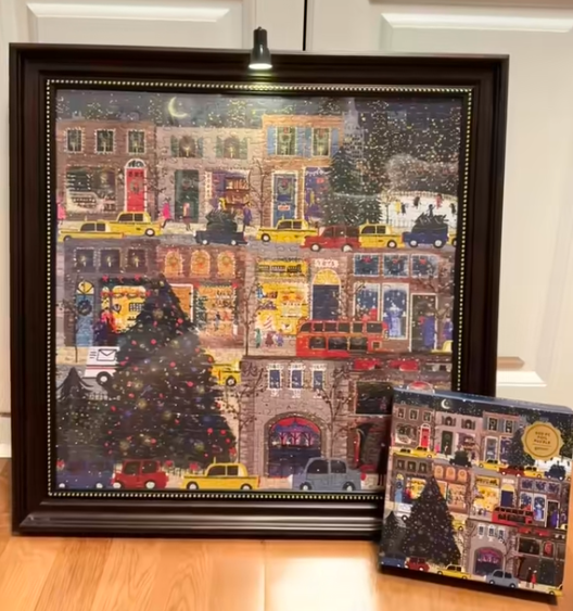 Winter Light 500-Piece Puzzle – Paper Jigsaw for Adults & Kids with Optional Glue and Night Light