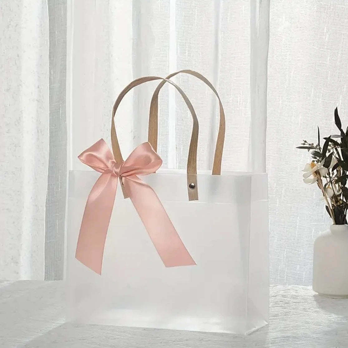 Bridesmaid Favors, Personalized Clear Tote Bag, Flower Girl Gift, Bachelorette Party Favor Gifts