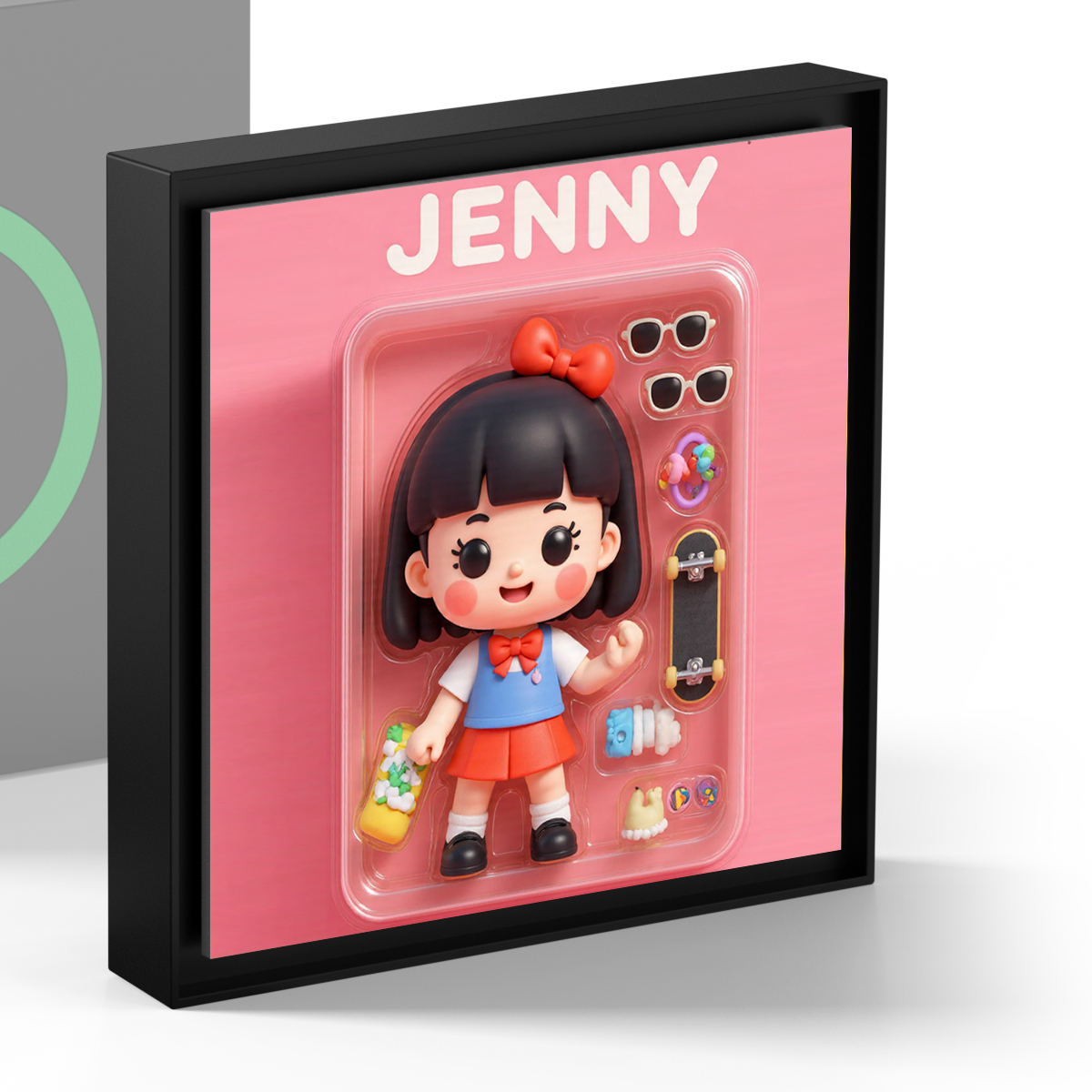 Custom 3D Figure AI Photo Personalized Music Fridge Magnets That Can Play Songs Gift for Couple - SantaSocks
