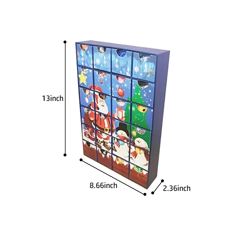 12/24 Days Christmas Advent Calendar Mini Christmas Building Blocks The Best of Creative Gift - SantaSocks