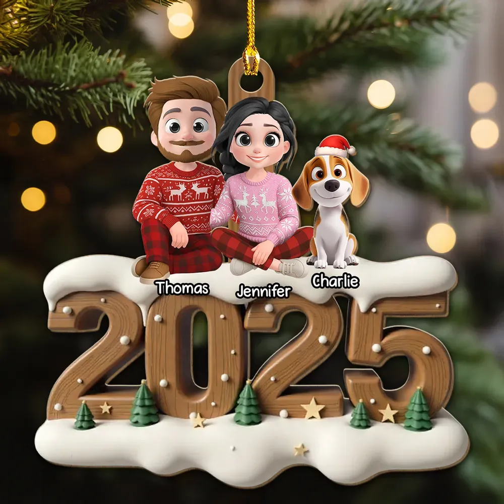 From This Year Onwards - Personalized Custom 3D Effect Wood Ornament