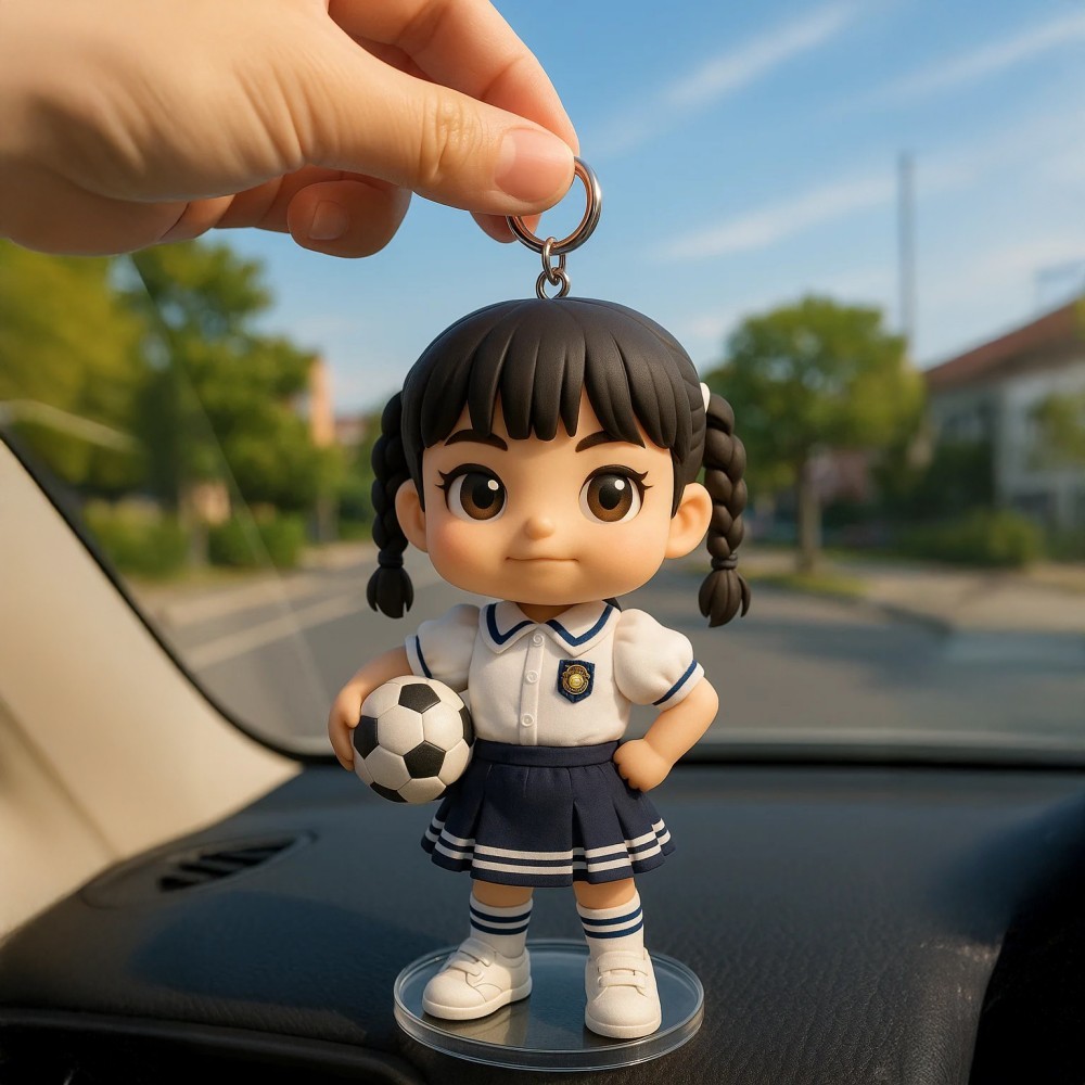 Cute Personalized 3D Keychain Custom Character Made from Your Image
