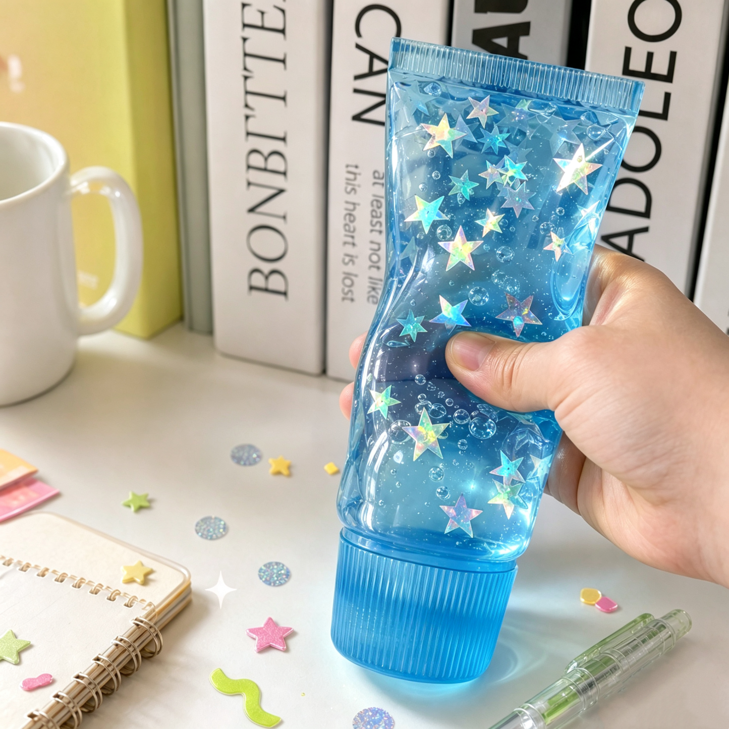Fruit Squishy Toy Toothpaste Tube Squishy Toy  Funny TPR Slow Rising Stress Relief Squeeze Fidget Toy, Portable Sensory Desk Toy Gift