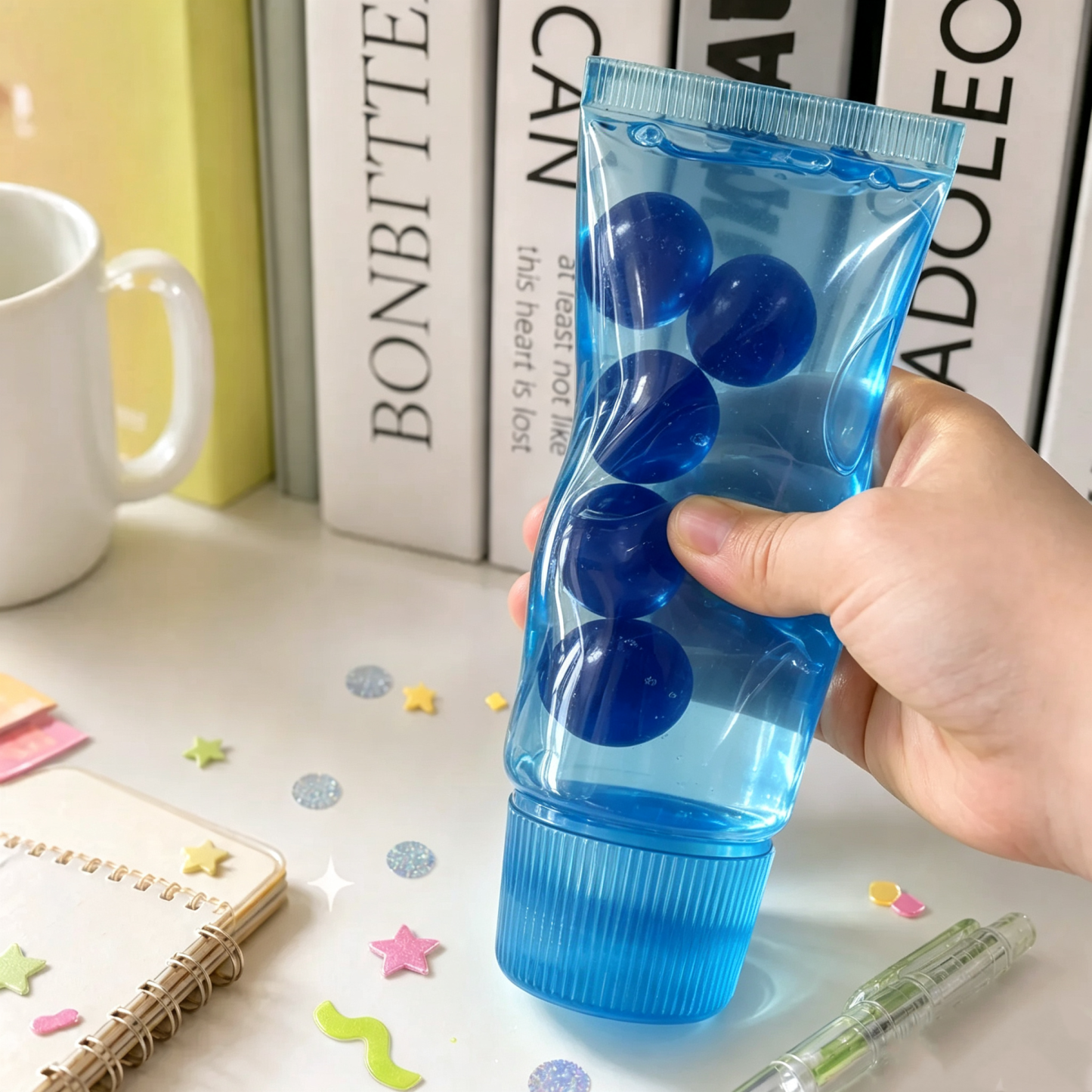 Fruit Squishy Toy Toothpaste Tube Squishy Toy  Funny TPR Slow Rising Stress Relief Squeeze Fidget Toy, Portable Sensory Desk Toy Gift