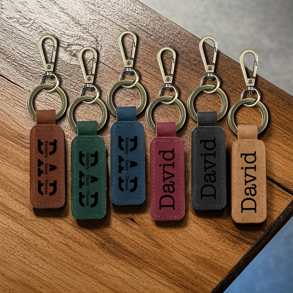 Personalized Dad Keychain, New Dad Gift, Engraved Dad Keychain, Fathers Day Keychain, First Fathers Day, GIFT for Dad, Fathers