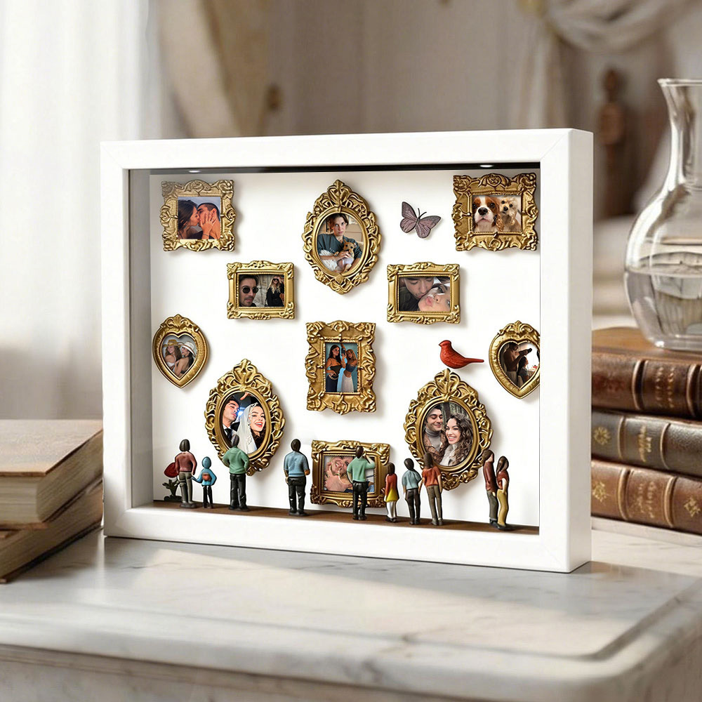 Museum of Us Frame Personalized Couples Gift for Her Cute Miniature Museum Gifts Meaningful Gift Valentine's Day Anniversary Gift - PhotoMoonLamp