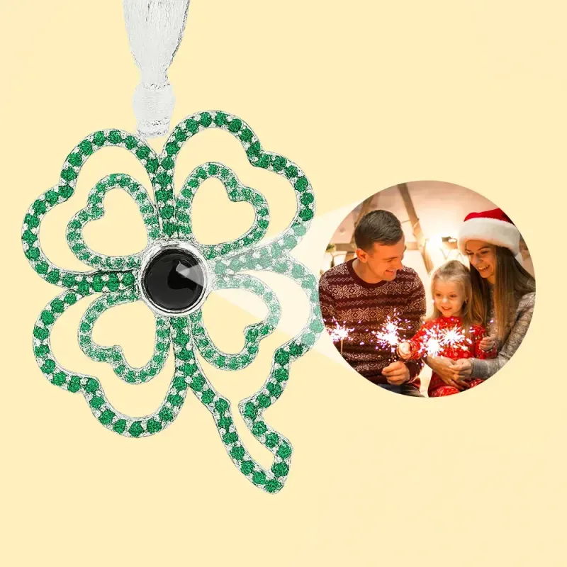 Personalized Projection Ornament Custom Photo Snowflake Christmas Ornament Gifts