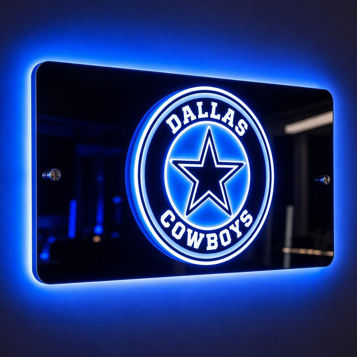 Football Fan LED Mirror Lights – Team-Inspired Car Side Mirror Projector Lights, Dynamic Door Welcome Lights for Sports Fans & Car Enthusiasts