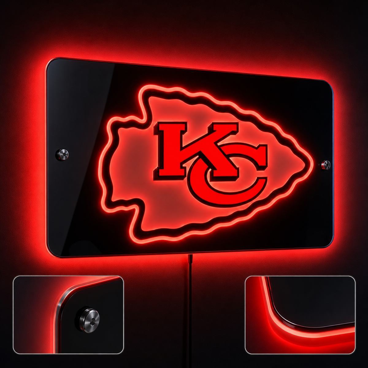 Football Fan LED Mirror Lights – Team-Inspired Car Side Mirror Projector Lights, Dynamic Door Welcome Lights for Sports Fans & Car Enthusiasts