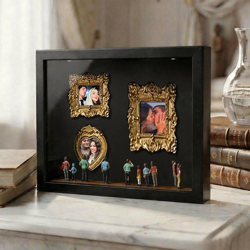 Museum of Us Frame Personalized Couples Gift for Her Cute Miniature Museum Gifts Meaningful Gift Valentine's Day Anniversary Gift - PhotoMoonLamp