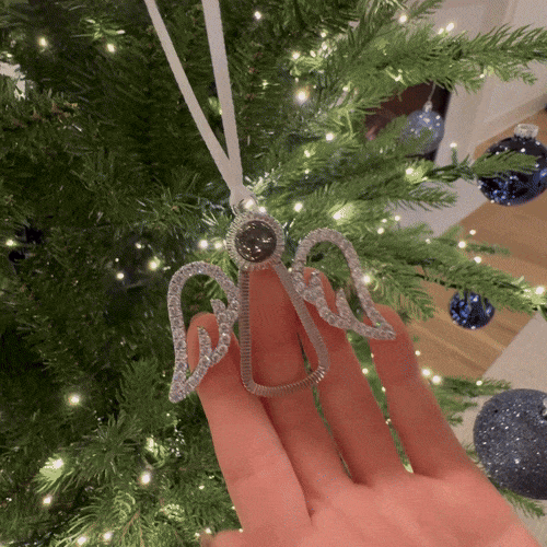 Personalized Projection Ornament Custom Photo Snowflake Christmas Ornament Gifts - PhotoMoonLamp