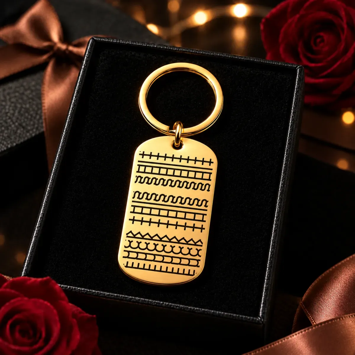 Stainless Steel Hidden Message KeychainGift for Christmas, Birthday or Graduation