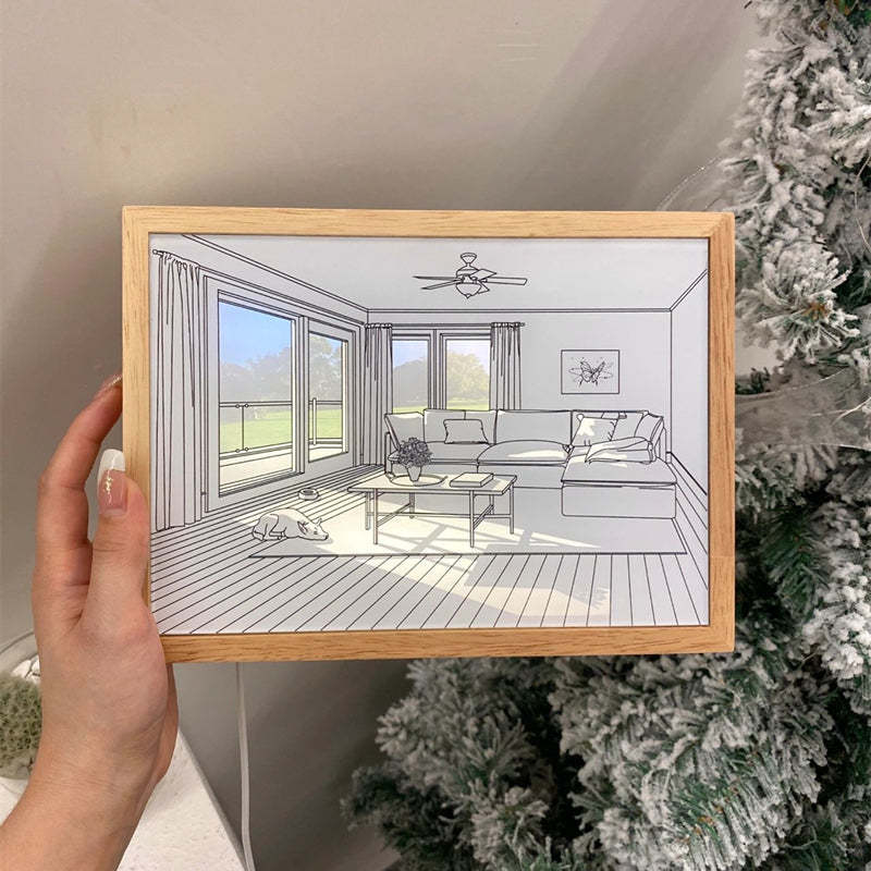 Painting Night Light Creative Sunshine Painting Lamp Home Decoration Gifts - photomoonlamp