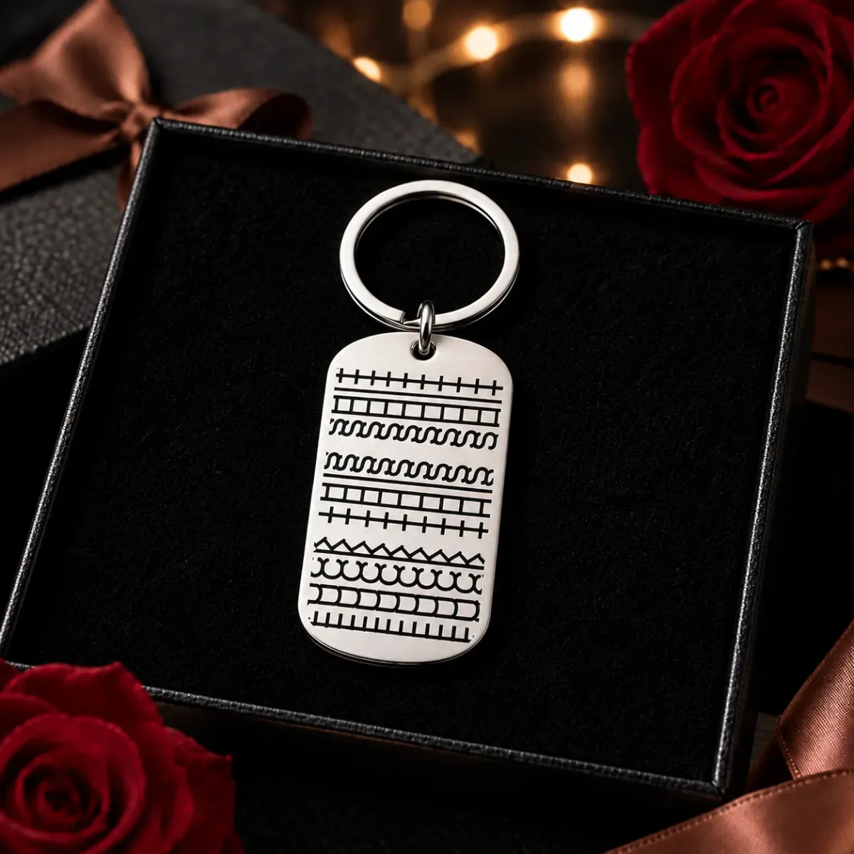 Stainless Steel Hidden Message KeychainGift for Christmas, Birthday or Graduation