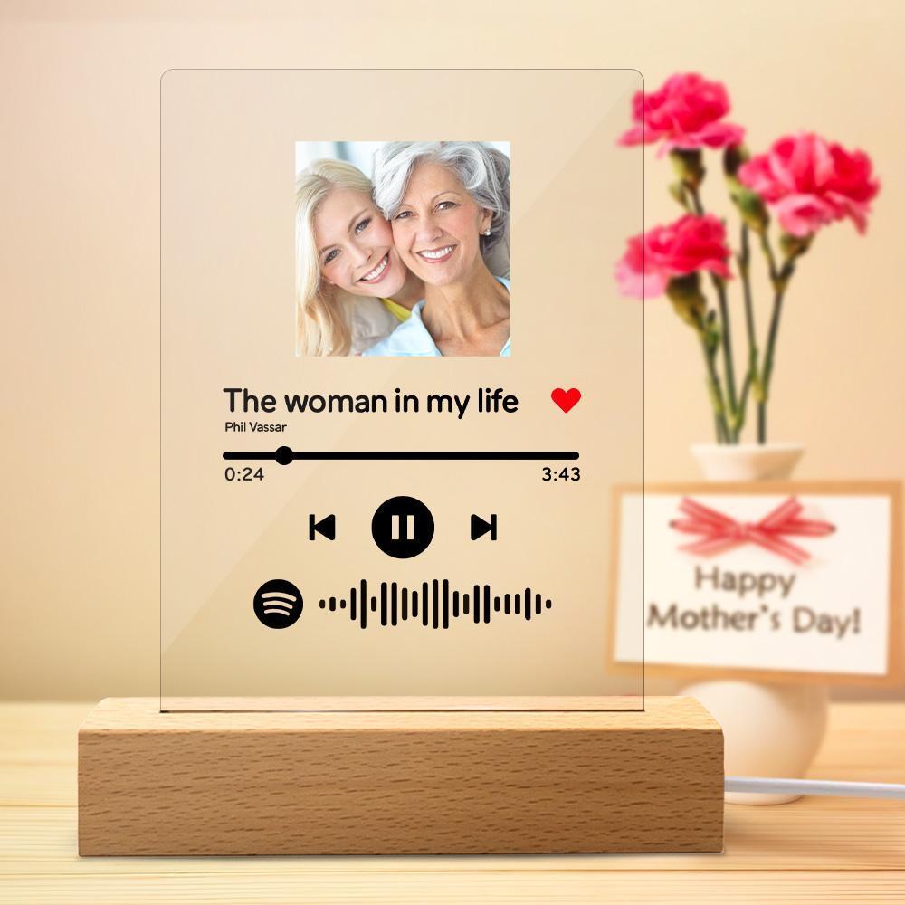 Spotify Acrylic Glass Custom Spotify Code Night Light Acrylic Lamp 5.9IN X 7.7IN