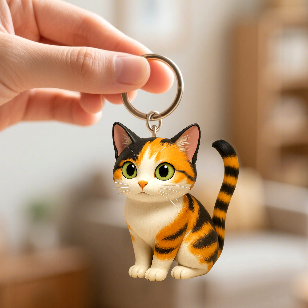 Mini 3D Figurine Keychain Custom Made from Your Photo Creative Gift for Anyone