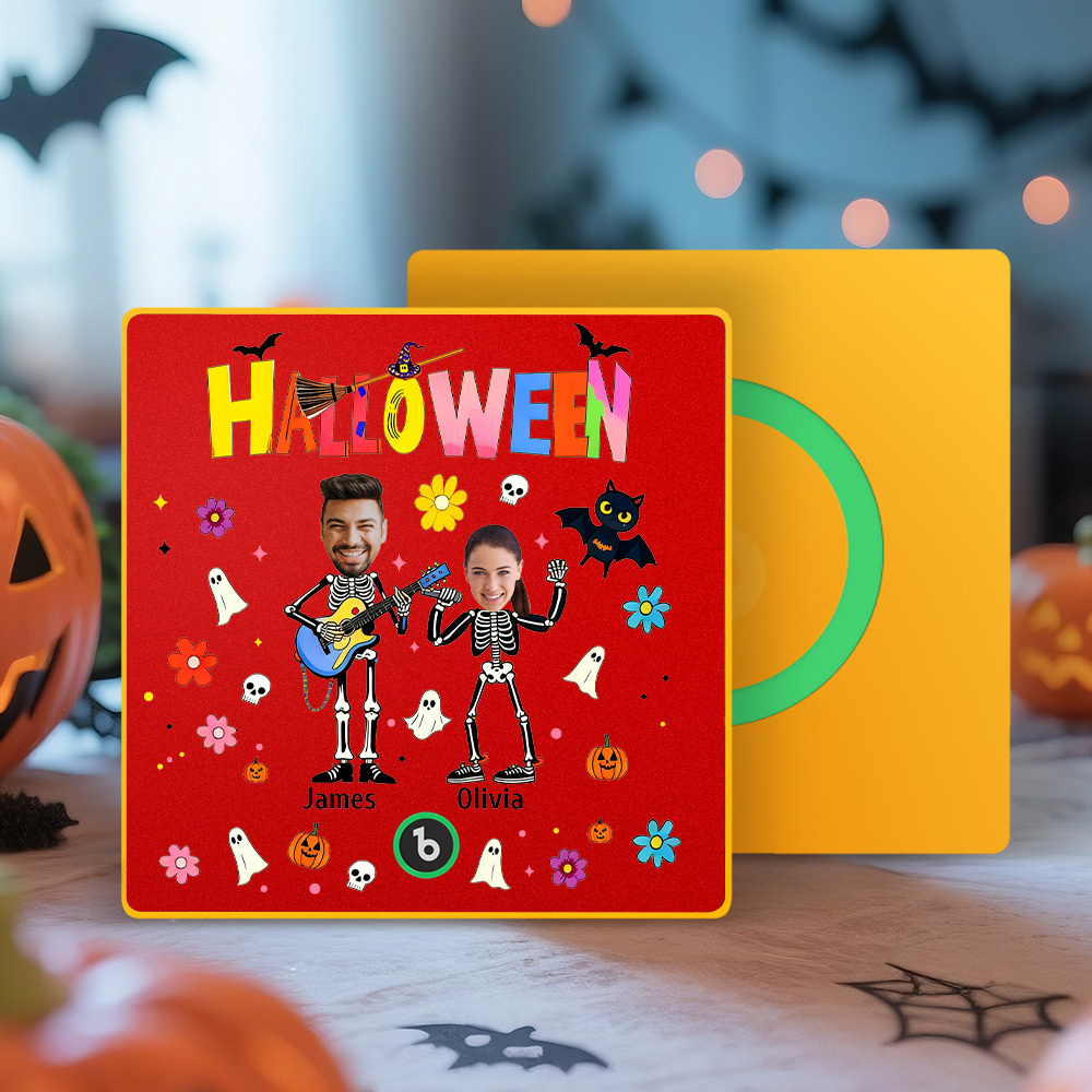 Custom Photos and Names Music Fridge Magnet Personalized Your Own Face Name Fridge Magnet Family Gift