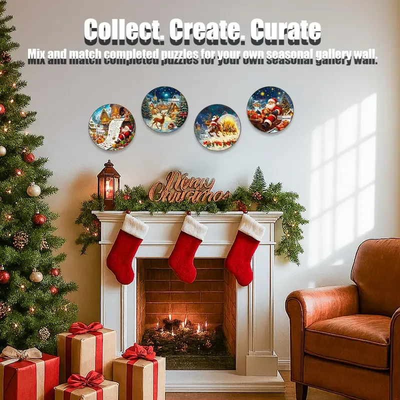 24-Day Advent Puzzle Calendar, Premium Christmas Countdown with Mini Puzzles, Ideal Gift for All Ages