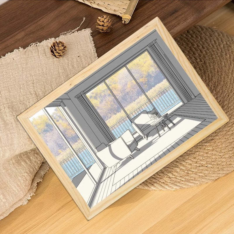 Painting Night Light Creative Sunshine Painting Lamp Home Decoration Gifts - photomoonlamp